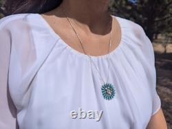 Navajo Needlepoint Pin Pendant Necklace Native Am Handmade Jewelry