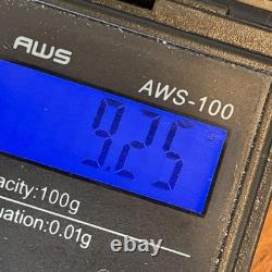 Navajo Older Big Sterling Silver Brooch Stamped Butterfly Turquoise Vintage Dt