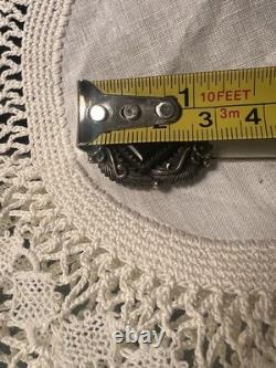 Navajo Peterson Johnson Stick Pin Sterling And Onyx