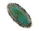 Navajo Pin Pendant 925 Silver Natural Kingman Turquoise Signed D C. 80's