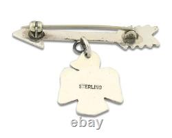 Navajo Pin Sterling Silver Thunderbird Arrow Artist Native American Artist