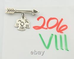 Navajo Pin Sterling Silver Thunderbird Arrow Artist Native American Artist