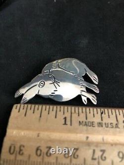 Navajo Rabbit Pin Sterling Silver By Harrison Yazzie 473