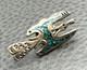 Navajo Roy Vandever Peyote Bird Turquoise Sterling Silver Tack Tie Pin Brooch