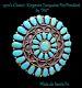 Navajo Sw3 Round Largekingman Turquoise/925brooch/pendant