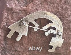 Navajo Solid Silver Rainbow Man Pin