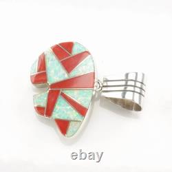 Navajo Sterling Silver Bear Pendant/Brooch by Chester Benally, Native American