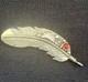 Navajo Sterling Silver & Coral Pin(pendant)