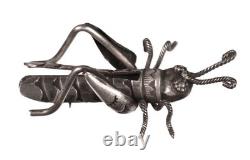 Navajo Sterling Silver Grasshopper Pin ca. 1970 Size. 625 H x 1.8125 L x 1 W