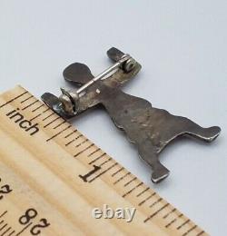 Navajo Sterling Silver Pin Antique Native American Changing Woman Brooch 1900