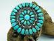 Navajo Sterling Silver Turquoise Cluster Pendant Pin 3 Jerry & Wilma Begay