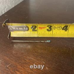 Navajo Sterling Silver Turquoise Pin Antique