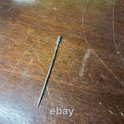 Navajo Sterling Silver Turquoise Pin Antique