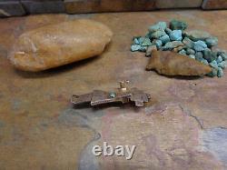 Navajo Turquoise Kachina Dancer Sterling Brooch Pin Native Old Pawn Fred Harvey