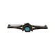 Navajo Turquoise Sterling Silver Thunderbird Brooch Native American Fred Harvey