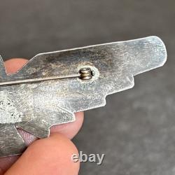 Navajo Vintage 3.5 Long Thunderbird Brooch Turquoise Vintage 7d