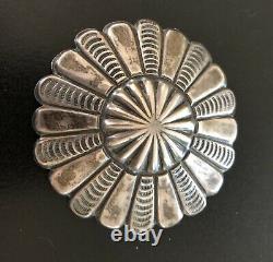 Navajo Vintage Sterling Concho Pin 1960's