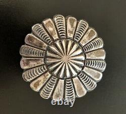 Navajo Vintage Sterling Concho Pin 1960's