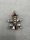 Navajo Zuni-style Inlaid Knifewing Kachina Figural Silver Pin