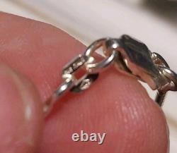 New HUGE Sterling Silver Zuni Artist Signed Inlay Dragonfly Pendant/Brooch