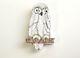 New Zuni Owl Sterling Silver Pendant & Pin Pablito Quam