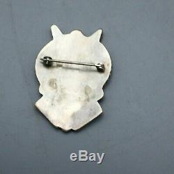 Nice! A Vintage Zuni Inlay Pin or Brooch of an Antelope Kachina Design