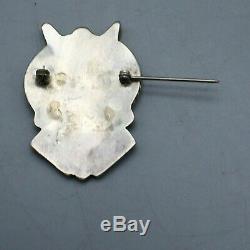 Nice! A Vintage Zuni Inlay Pin or Brooch of an Antelope Kachina Design