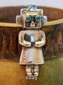 Nice Older Native American Sterling Silver Bennett Brothers Kachina Pins