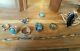 Nice Sterling Mixed Native Lot, Turquoise, Cuff, Rings, Pin, Bracelet, Pend. 58gm