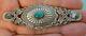 Old Bell Trading Post Sterling Silver Turquoise Brooch Pin Native American 3
