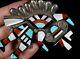 Old Pawn Vintage Navajo Handmade Rainbow Man Sterling Turquoise Coral Brooch Pin