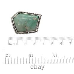 Old Pawn 925 Sterling Silver Vintage Royston Turquoise Beaded Tribal Pin Brooch