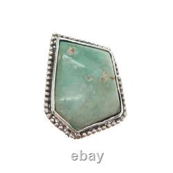 Old Pawn 925 Sterling Silver Vintage Royston Turquoise Beaded Tribal Pin Brooch