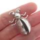 Old Pawn 925 Sterling Silver Vintage Southwestern Native Bug Tribal Pin Brooch