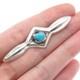 Old Pawn 925 Sterling Silver Vintage Southwestern Turquoise Tribal Pin Brooch