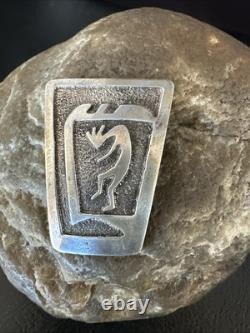 Old Pawn Kokopelli Native American Navajo Sterling Silver Pin 1.5 19163
