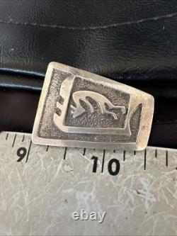 Old Pawn Kokopelli Native American Navajo Sterling Silver Pin 1.5 19163