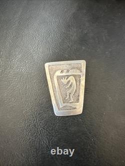 Old Pawn Kokopelli Native American Navajo Sterling Silver Pin 1.5 19163