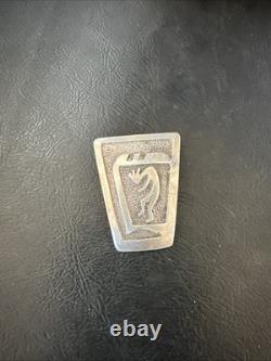 Old Pawn Kokopelli Native American Navajo Sterling Silver Pin 1.5 19163