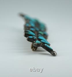 Old Pawn Native American Indian Sterling Silver Pin Brooch Pendant Necklace