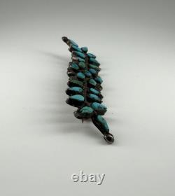 Old Pawn Native American Indian Sterling Silver Pin Brooch Pendant Necklace