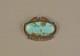 Old Pawn Navajo Pin Brooch Natural Turquoise Stone Silver Applique 2