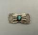 Old Pawn Navajo Sterling Silver And Turquoise Pin 3