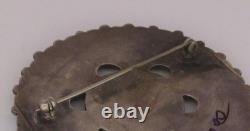 Old Pawn Navajo Turquoise Cluster Brooch Pin Vintage