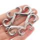 Old Pawn Sterling Silver Vintage Southwestern Ornate Oxidized Tribal Pin Brooch