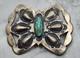 Old Pawn Vintage Navajo Spiderweb Turquoise Pin Brooch