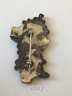 Old Pawn Vintage Sterling Silver Zuni Kachina Rainbow Dancer Pin/pendant
