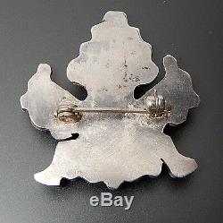 Old Pawn Zuni Sterling Silver Multi Stone Channel Inlay Knifewing Kachina Pin