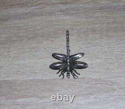 Older Navajo Sterling Silver 925 Stamped DRAGONFLY Brooch Pin