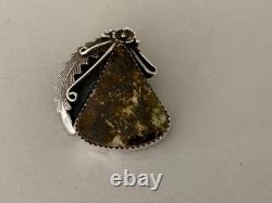 Peterson Johnson Navajo Turquoise Sterling Silver Pin/Pendant